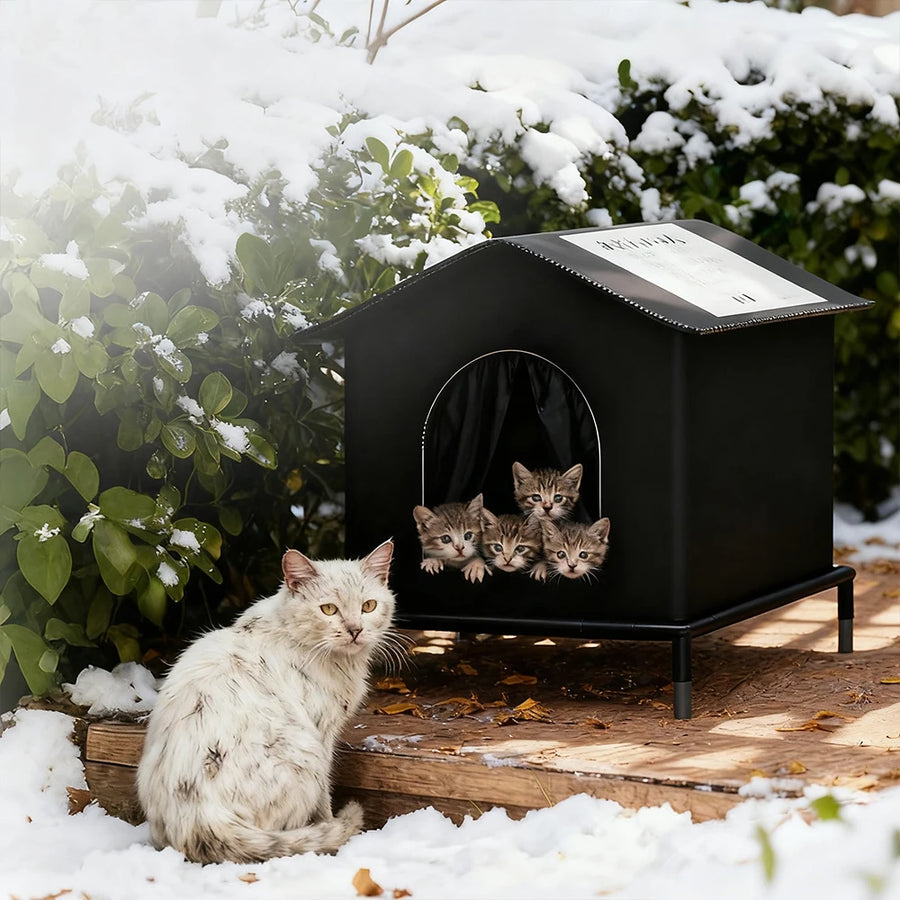 Feral Cat Shelter – Weatherproof, Insulated Outdoor Cat House
