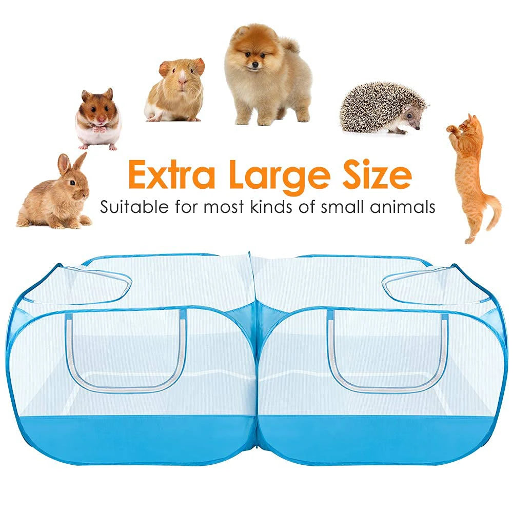 Portable Small Animals Playpen Pet Cage Cat Tent Large