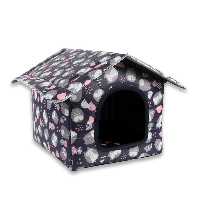 Water-Resistant Foldable Pet House – Outdoor Shelter for Cats & Dogs