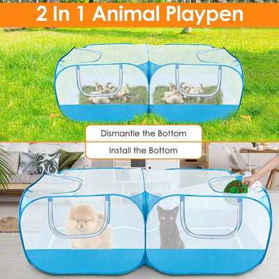 Portable Small Animals Playpen Pet Cage Cat Tent Large