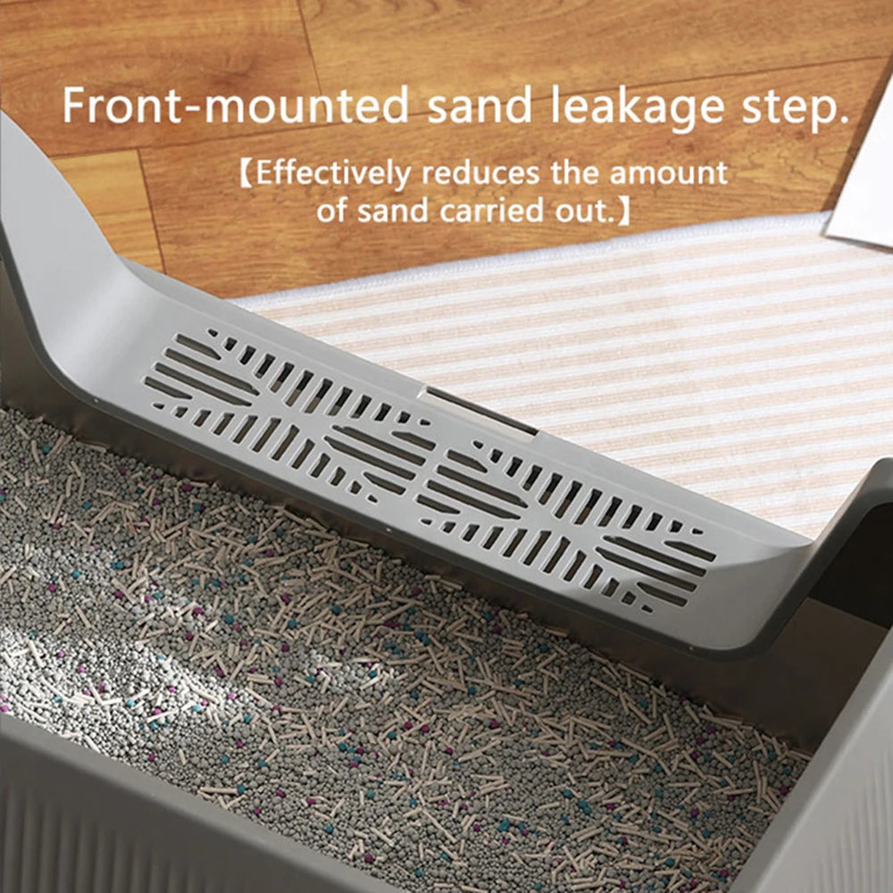 Large Size Stainless Steel Cat Litter Box High And Low Models