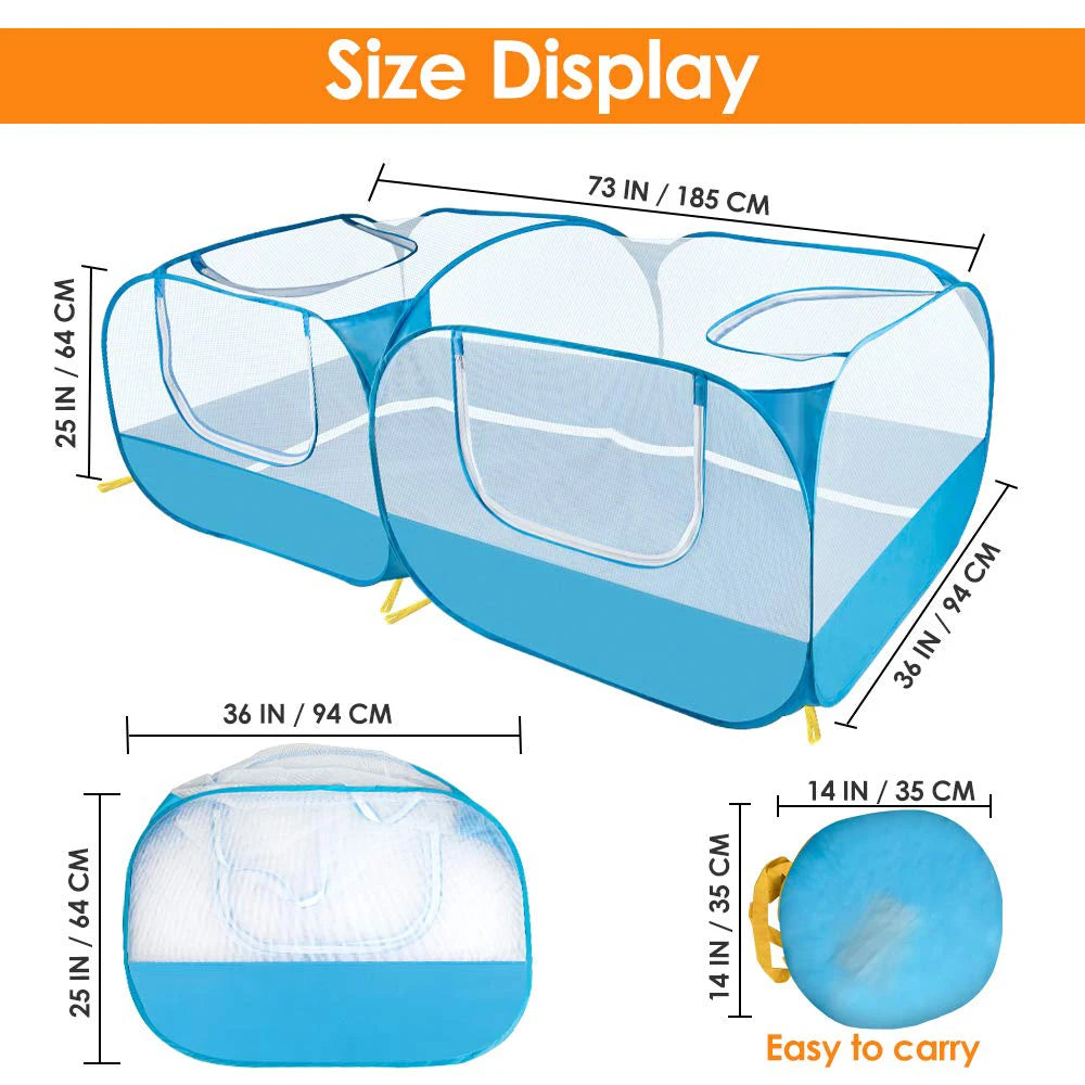 Portable Small Animals Playpen Pet Cage Cat Tent Large