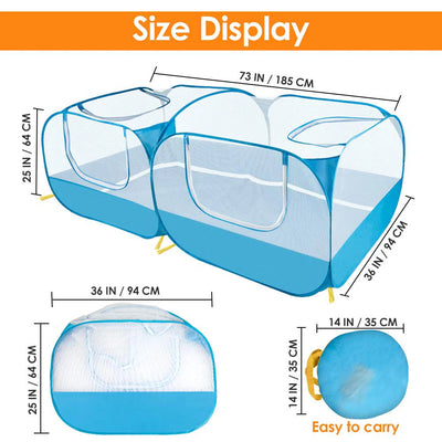 Portable Small Animals Playpen Pet Cage Cat Tent Large