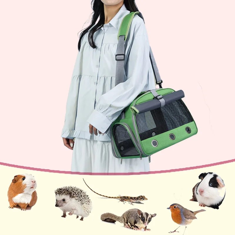 Hamster Guinea Pig Breathable Pet Bag|Small Pet Carrier Bag Breathable soft Pet Travel - Pets Lovers supplie