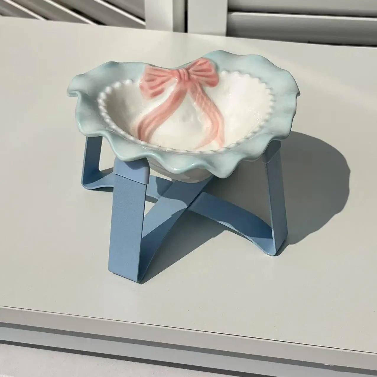 Love Cat Bowls Large Caliber Ceramic Bowl Pets Cute Puppies Kittens Pets Cat Accessories Gifts - Pets Lovers supplie