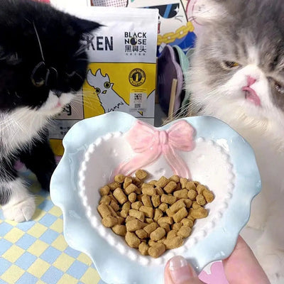 Love Cat Bowls Large Caliber Ceramic Bowl Pets Cute Puppies Kittens Pets Cat Accessories Gifts - Pets Lovers supplie