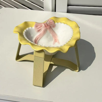 Love Cat Bowls Large Caliber Ceramic Bowl Pets Cute Puppies Kittens Pets Cat Accessories Gifts - Pets Lovers supplie