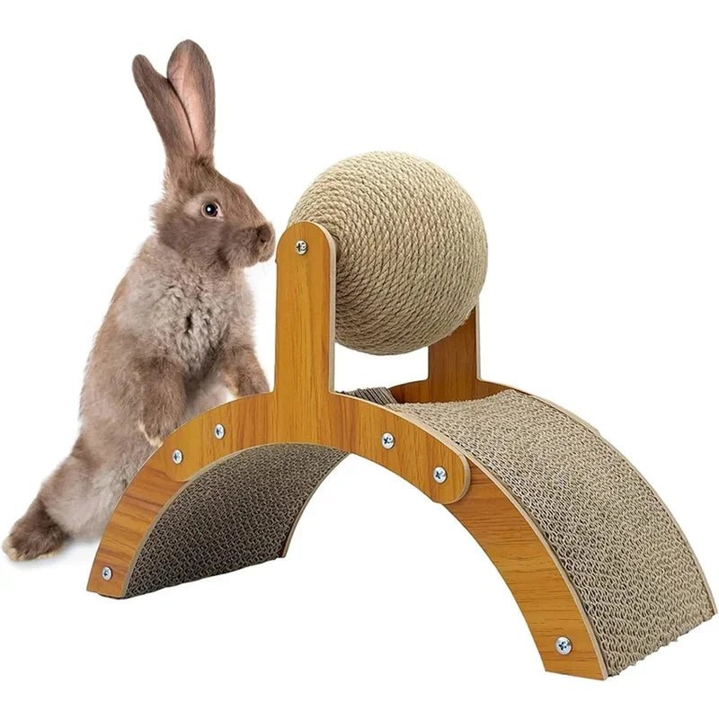 Rabbit Scratch Toy for Cats Kittens Indoor Playing Protect Furniture Pet Training Accessory - Pets Lovers supplie