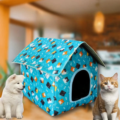 Water - resistant Foldable and Detachable Pet House Ideal for Cats Dogs in Outdoor - Pets Lovers supplie