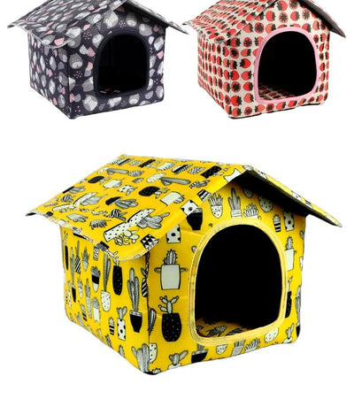 Water - resistant Foldable and Detachable Pet House Ideal for Cats Dogs in Outdoor - Pets Lovers supplie