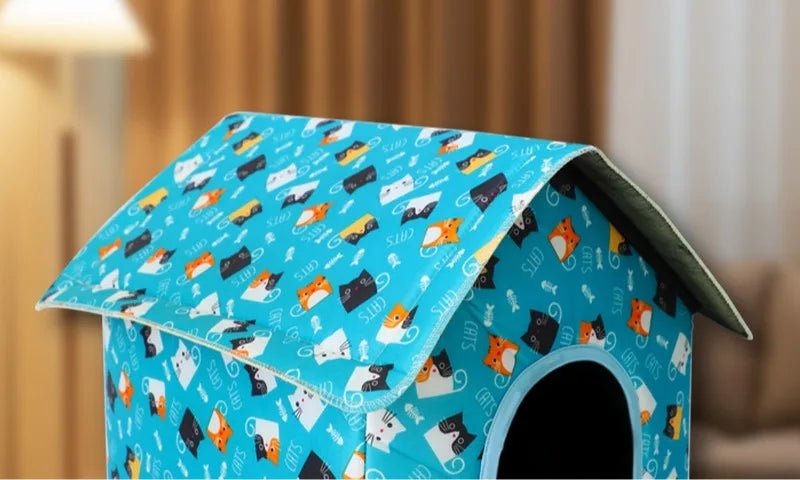 Water - resistant Foldable and Detachable Pet House Ideal for Cats Dogs in Outdoor - Pets Lovers supplie