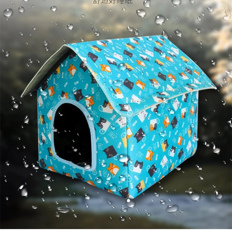 Water - resistant Foldable and Detachable Pet House Ideal for Cats Dogs in Outdoor - Pets Lovers supplie
